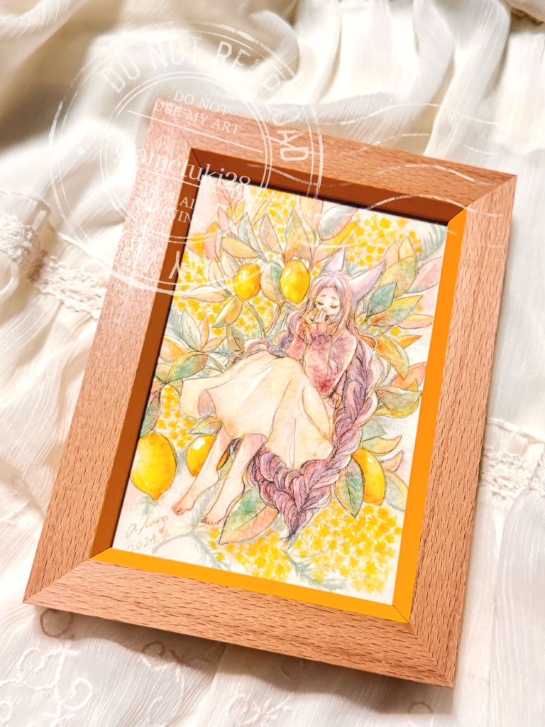 額装作品「Lemon Cradle」