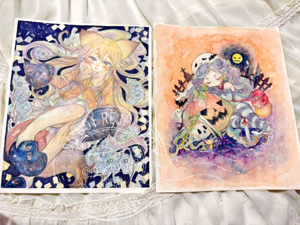 イラスト原画 けもフレ キタキツネ ハロウィンセイウチ