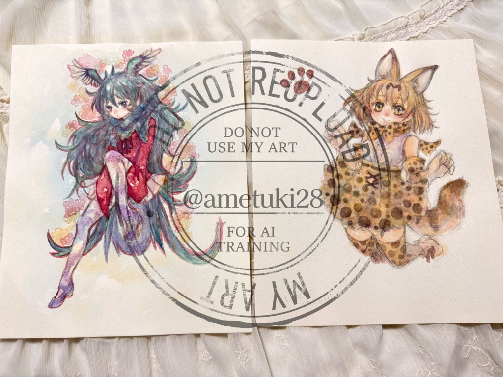 イラスト原画 けもフレ ケツァール サーバル