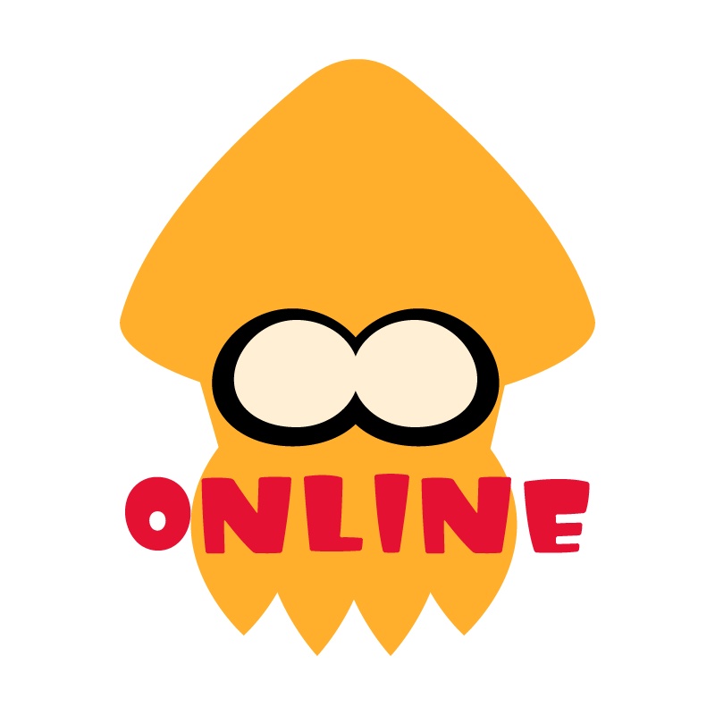 【フリー素材】イカすONLINE/OFFLINEロゴ素材