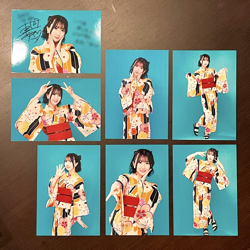 【サイン入り】浴衣ブロマイド7種類セット