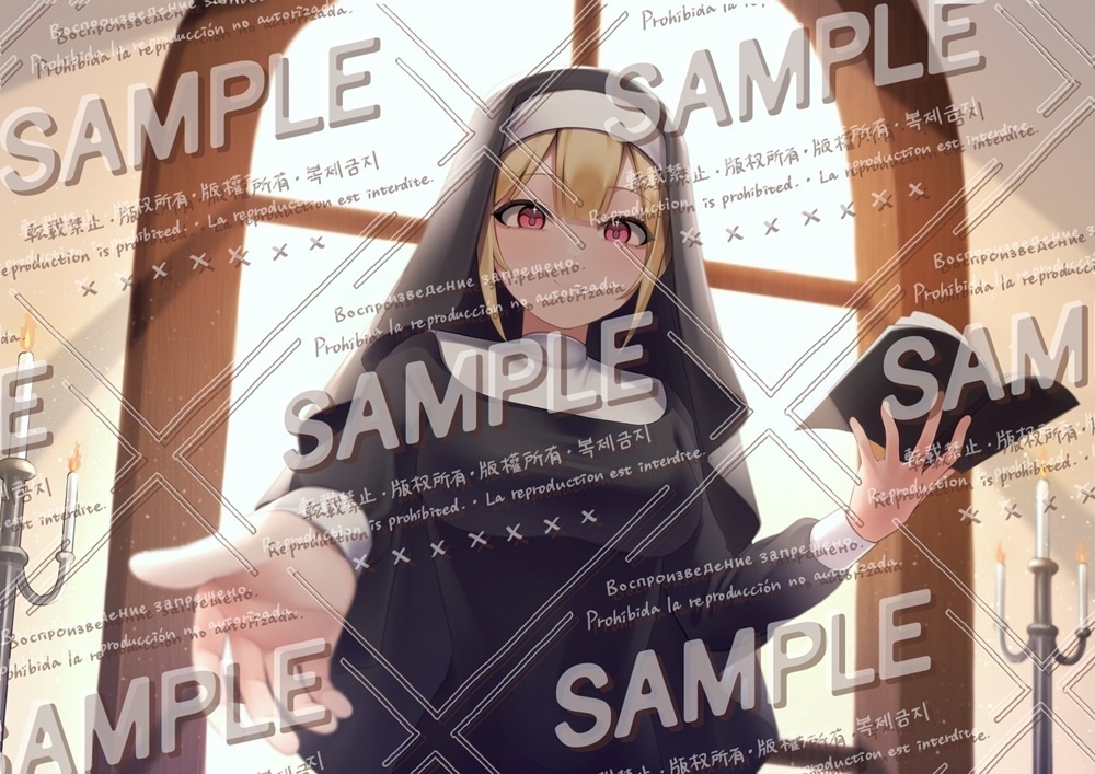 立ち絵素材_シスター_女性