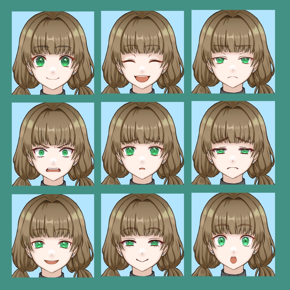 立ち絵素材_メイド_女性