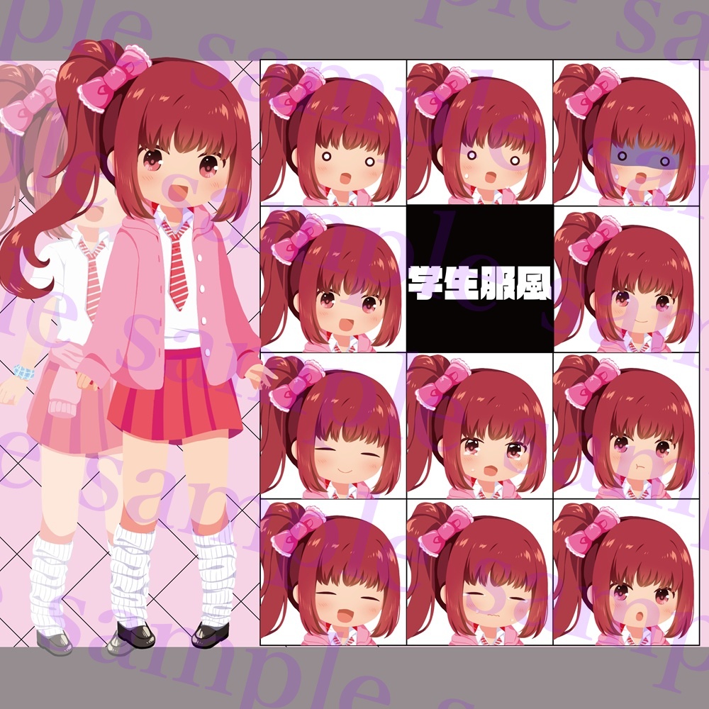 立ち絵素材_着せ替え少女_「ヒバリ」_第1弾