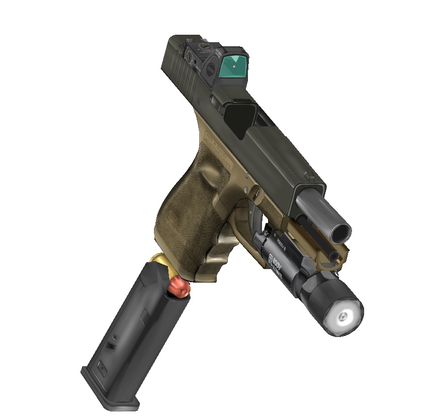 【Live2D cmoファイル】 ハンドガン Glockタイプ