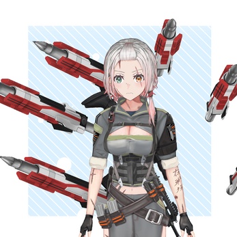 パイルバンカー装備 PileBunker equipment 【for VTubeStudio】