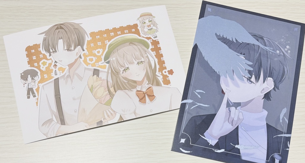 箔押しポストカードセット