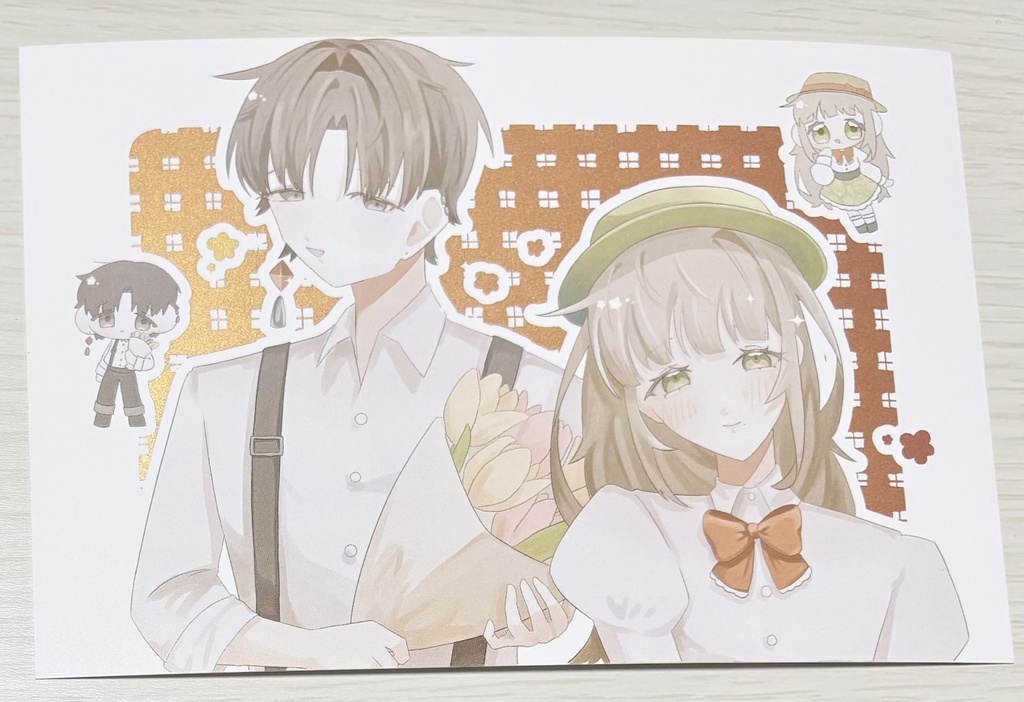 箔押しポストカードセット