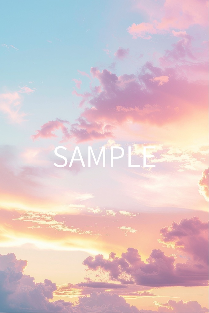 パステル空背景素材集|24枚・3000×4000px(商用利用可)