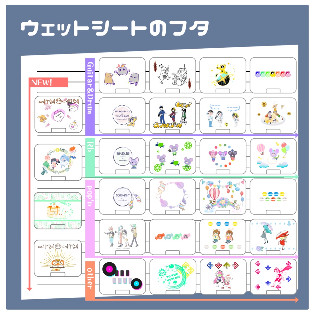 ウェットシートのフタ