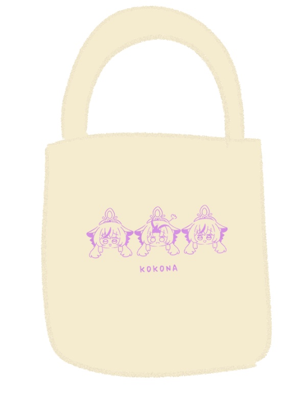 ★KOKONA FACE　薄手トートバッグ（2500円以上購入でおまけ付き対象商品）