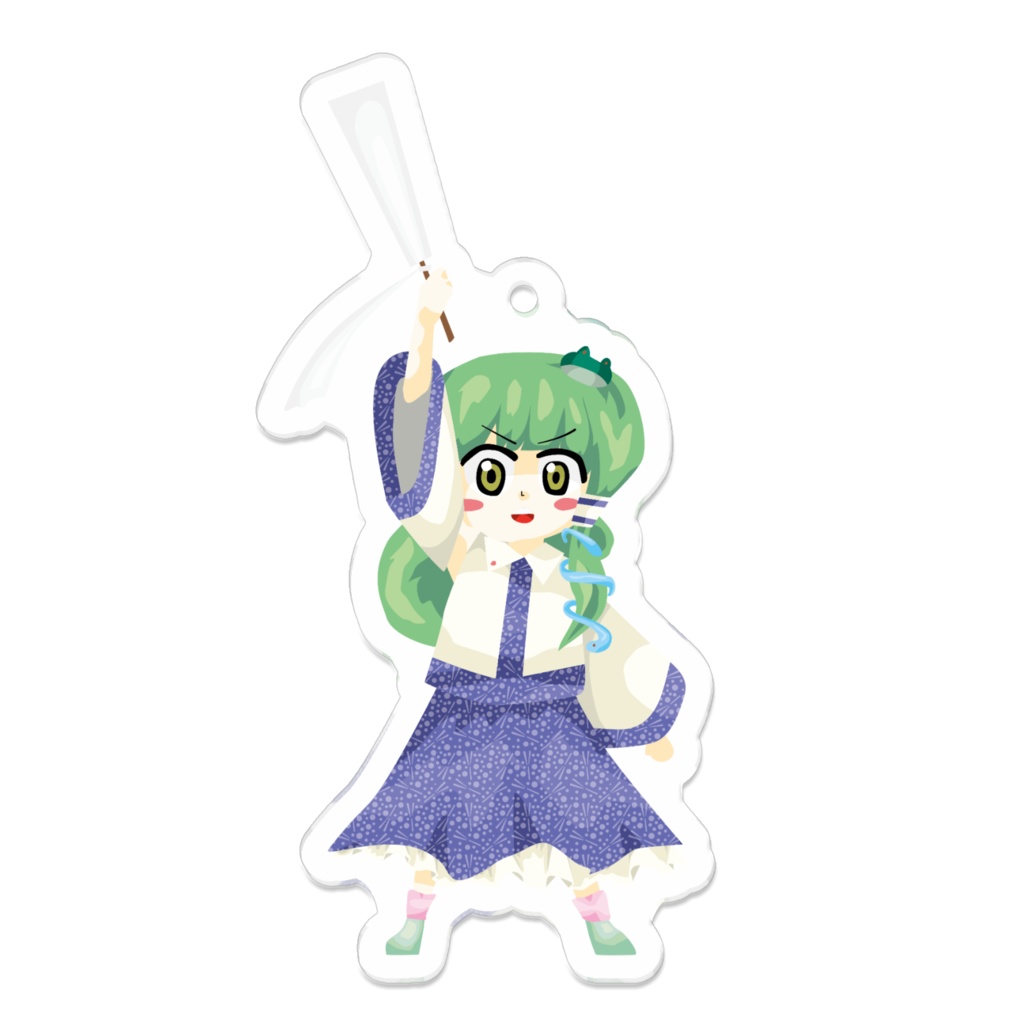 ZUN絵風でふぉるめキャラクター 東風谷早苗