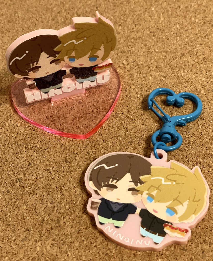 二犬デートアクキー