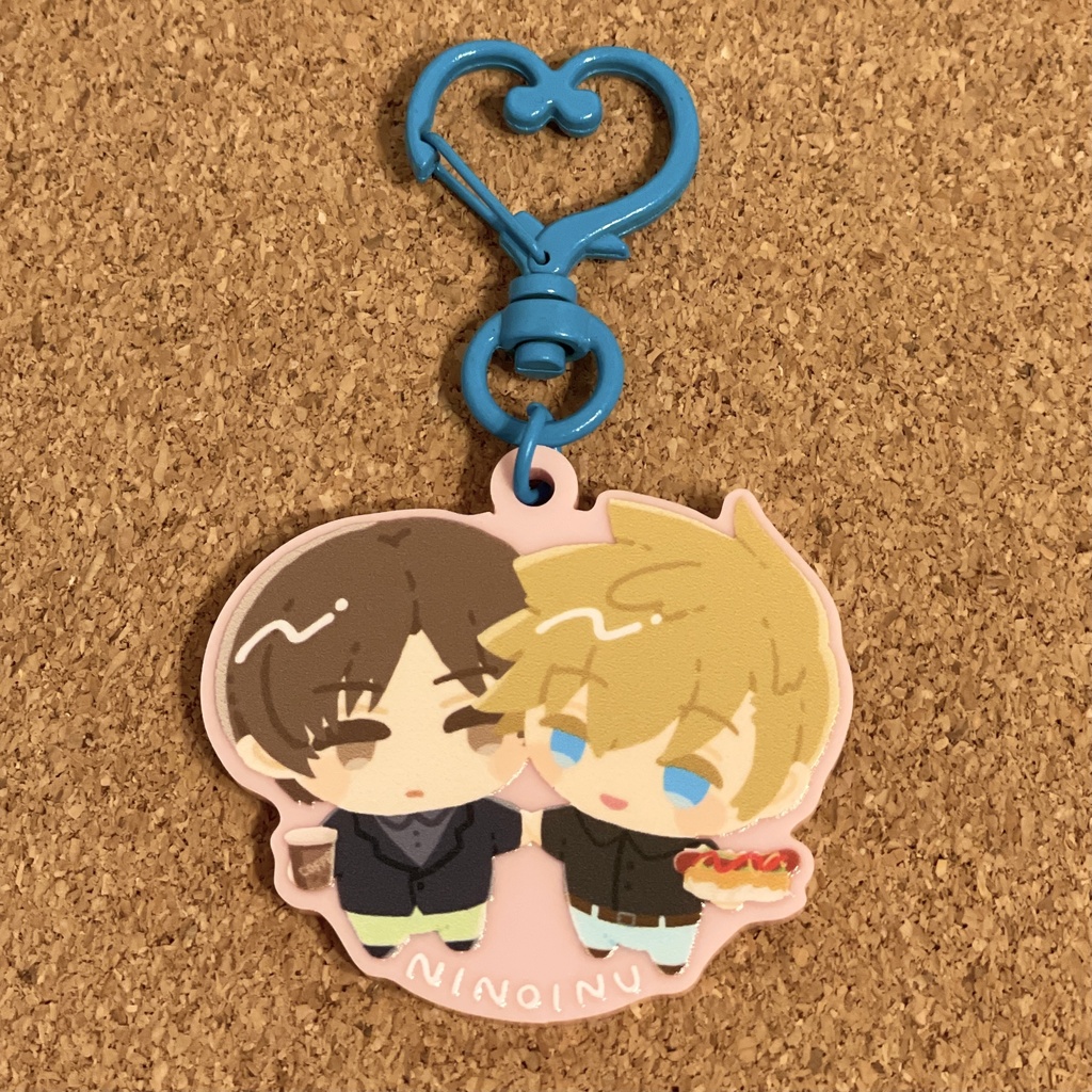 二犬デートアクキー