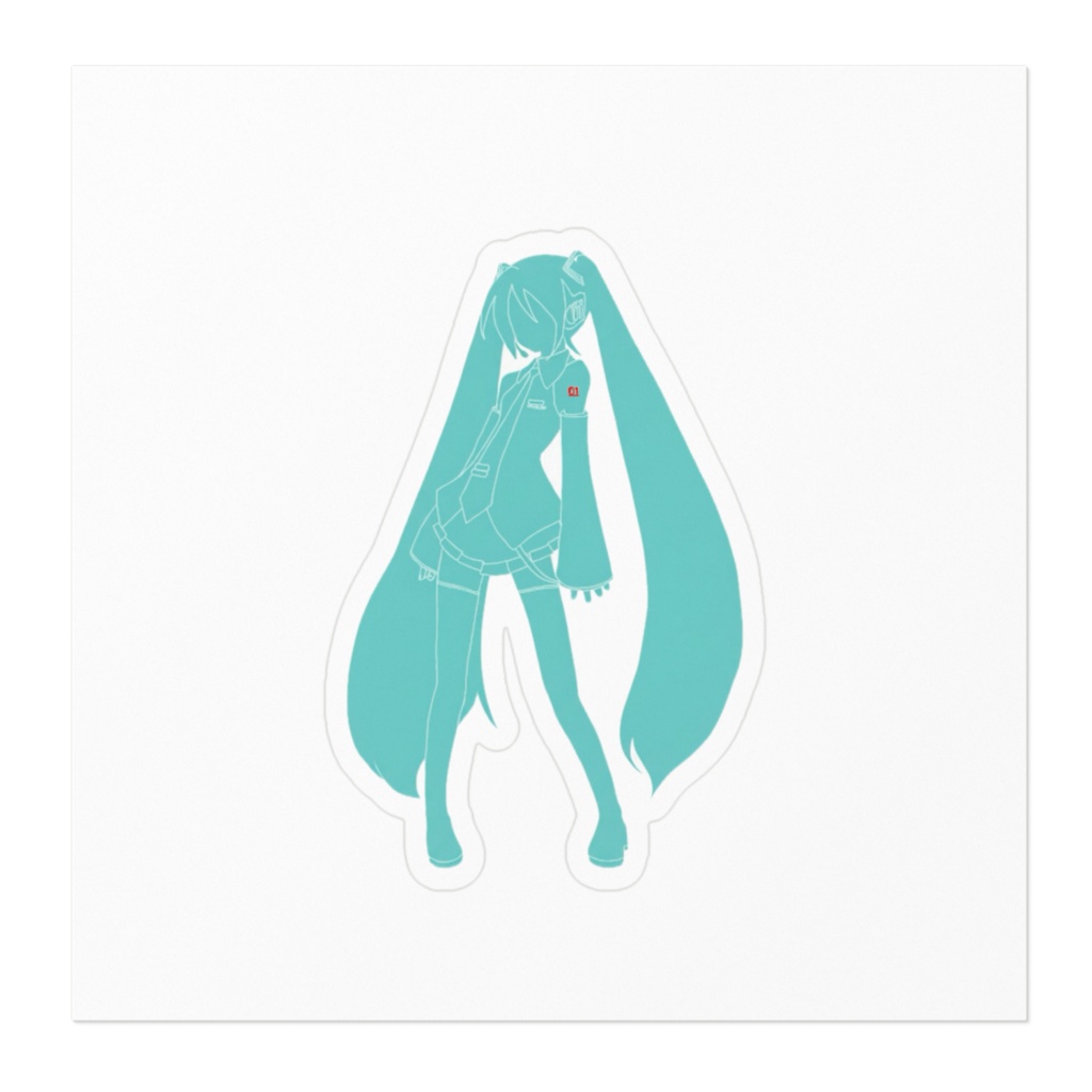 初音ミク シルエットステッカー