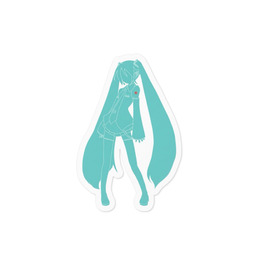 初音ミク シルエットステッカー
