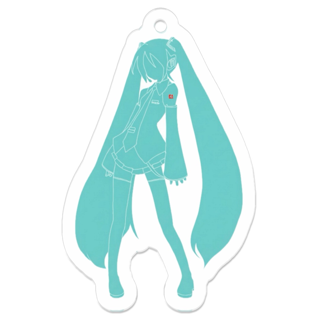 初音ミク シルエットアクリルキーホルダー