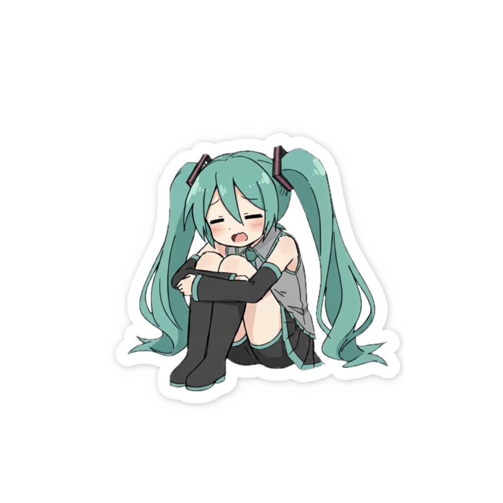 やる気のない初音ミクステッカー