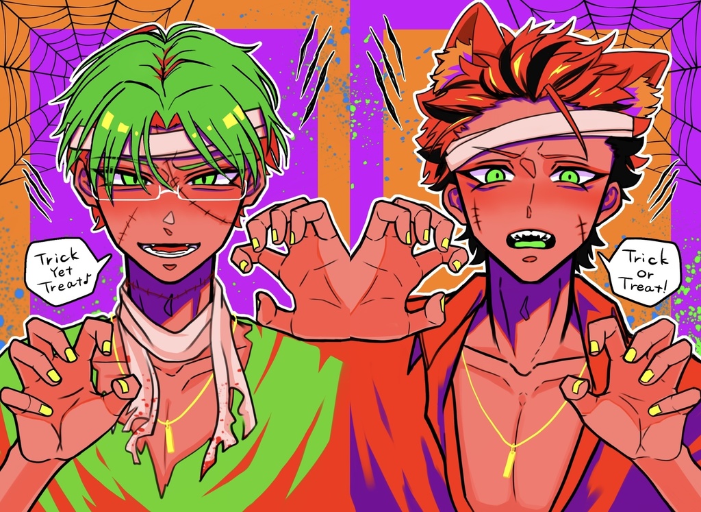 ハロウィン 敬紅 ポスカセット