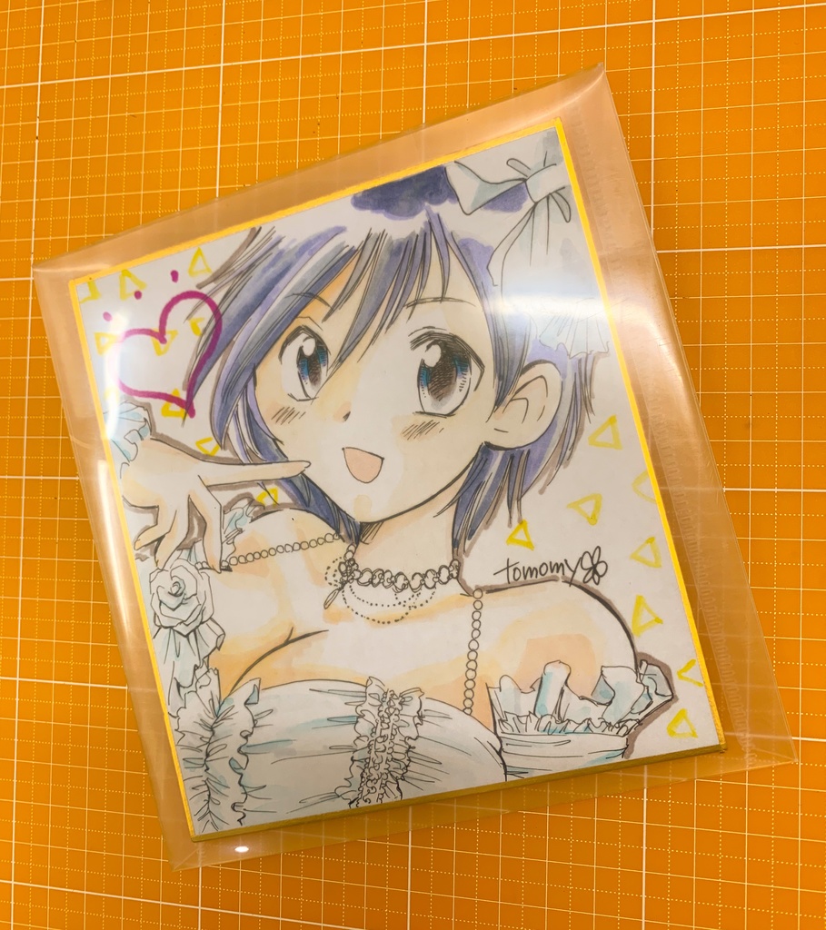 【1点物】ミニ色紙 カトレアさん♪