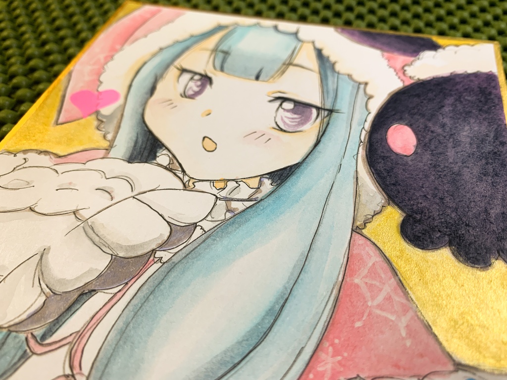 【各種1点物】2023 新年Twitterのミニ色紙(※〜1月中旬頃まで)