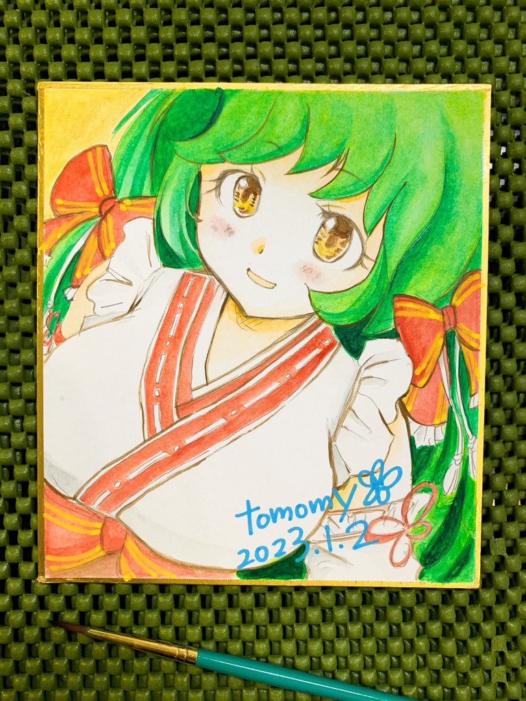 【各種1点物】2023 新年Twitterのミニ色紙(※〜1月中旬頃まで)