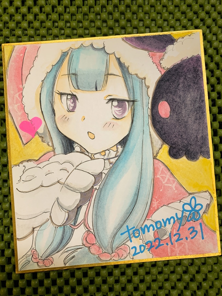 【各種1点物】2023 新年Twitterのミニ色紙(※〜1月中旬頃まで)