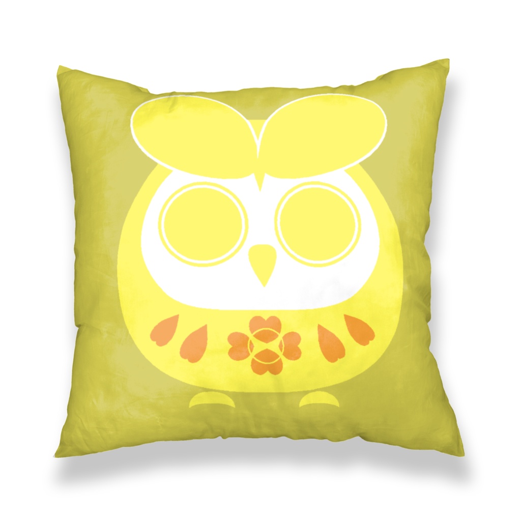 ヒスイマークのクッションカバー