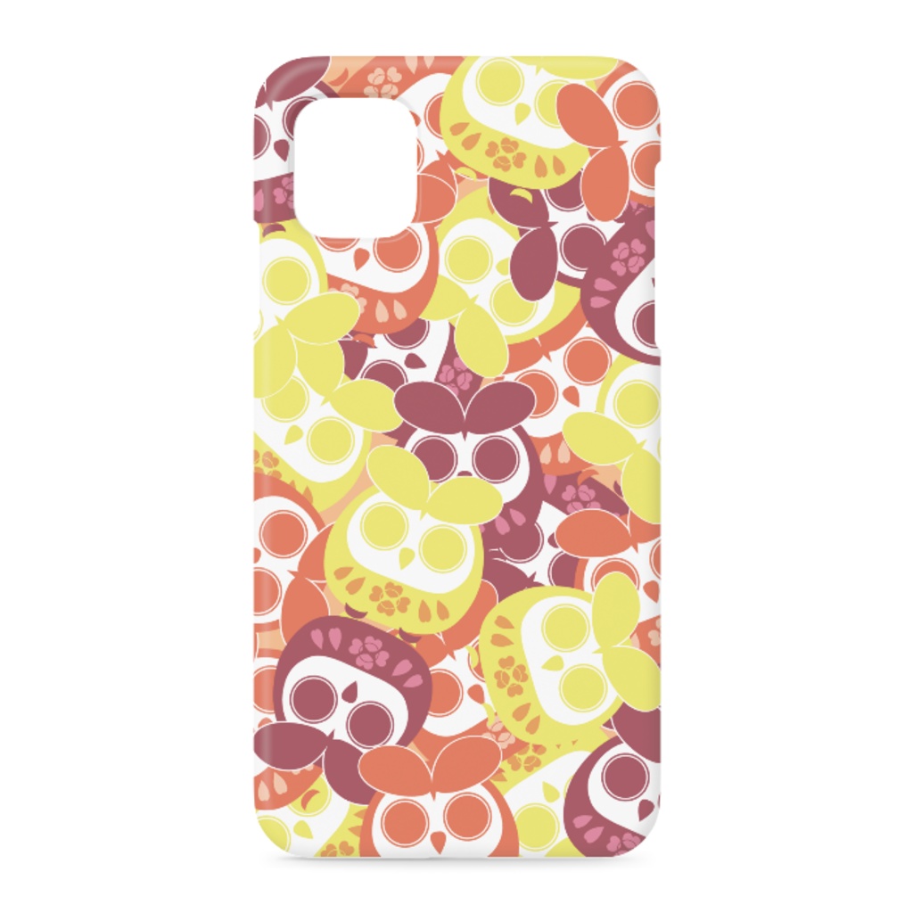 ヒスイマークのスマホケース(暖色)