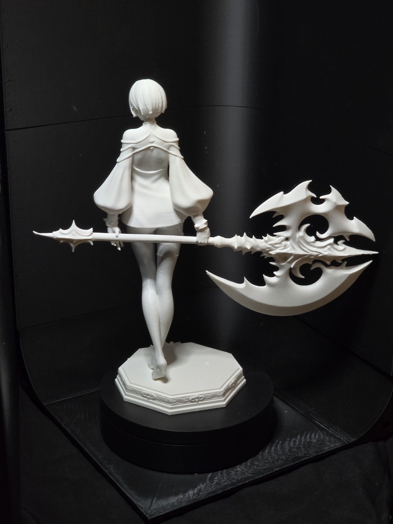1/7 バトルアックスウォリアー フィギュア 製表面処理済・塗装準備完了