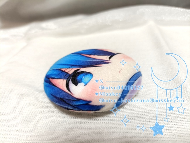 【C107】ソーマ顔缶バッジ