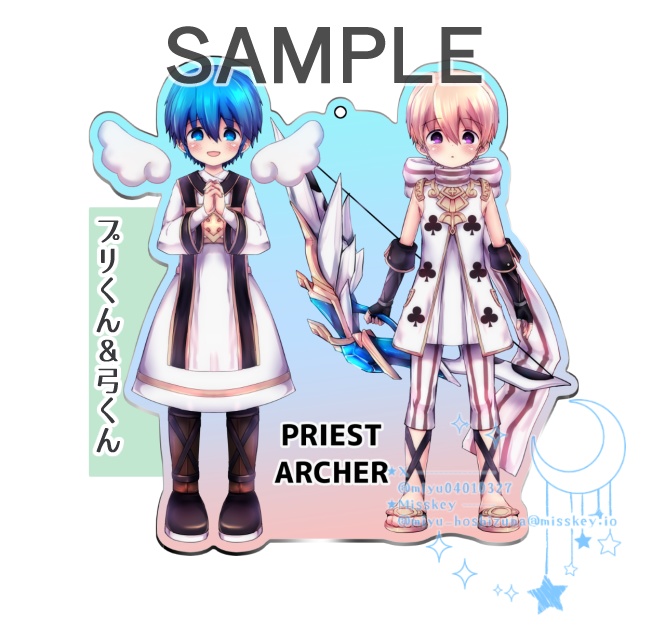 【C107】ToSプリくん＆弓くんアクリルキーホルダー