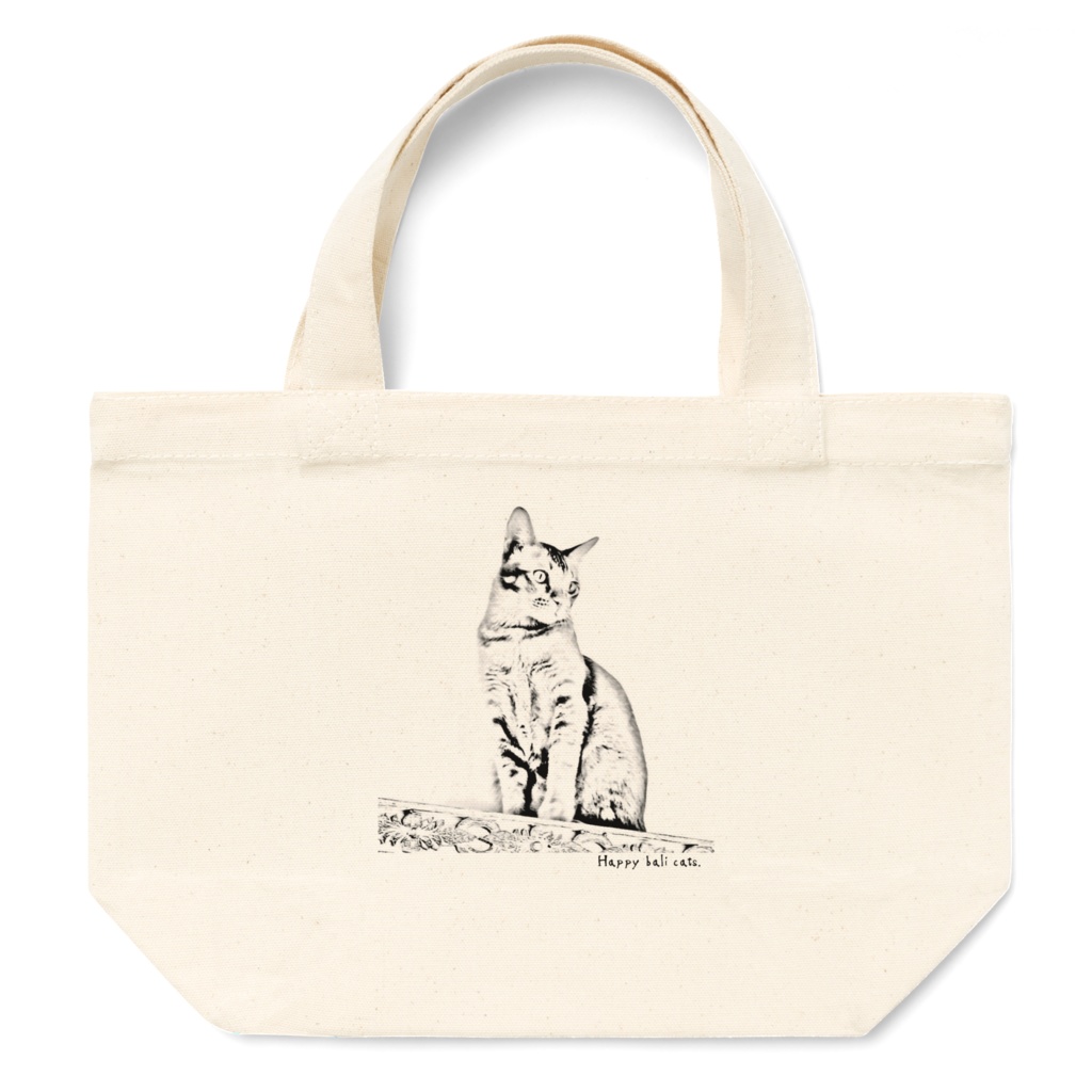 【バリ猫応援】Happy bali cats オリジナルトートバッグS