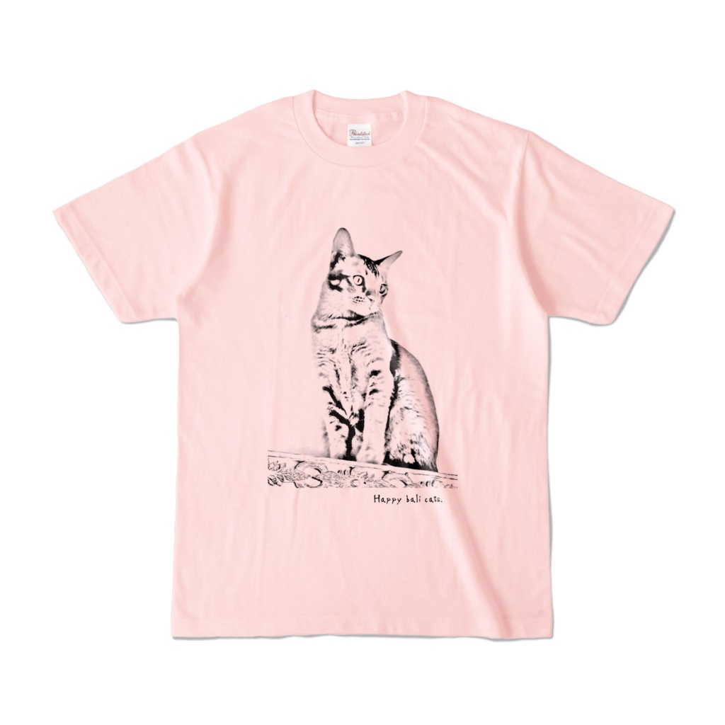 【バリ猫応援】Happy bali catsオリジナルカラーTシャツ