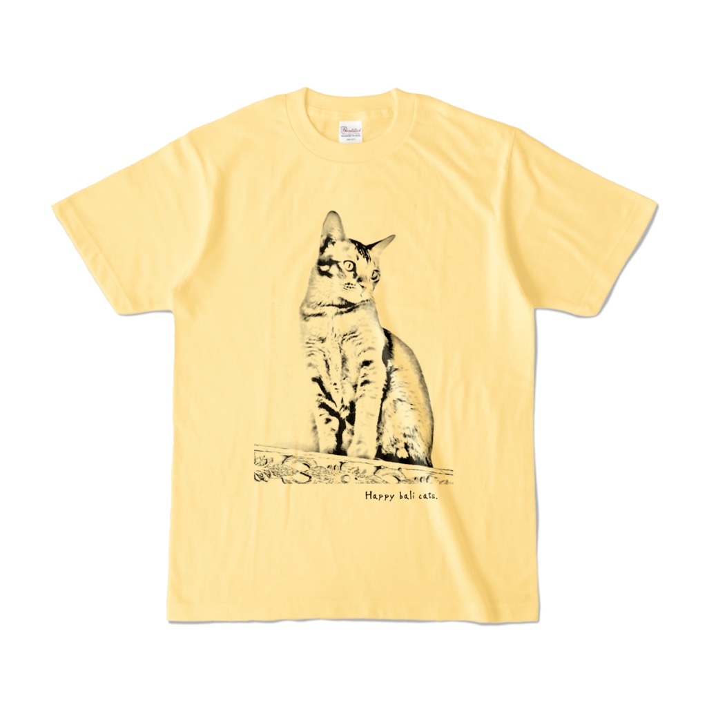 【バリ猫応援】Happy bali catsオリジナルカラーTシャツ