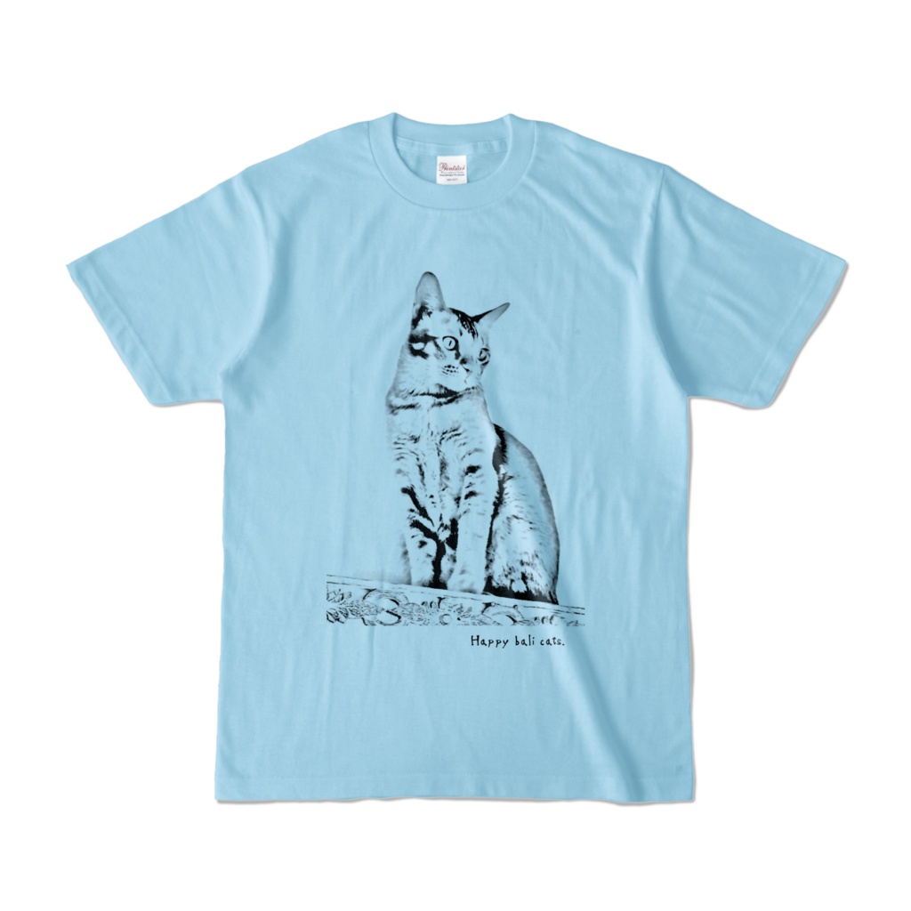 【バリ猫応援】Happy bali catsオリジナルカラーTシャツ