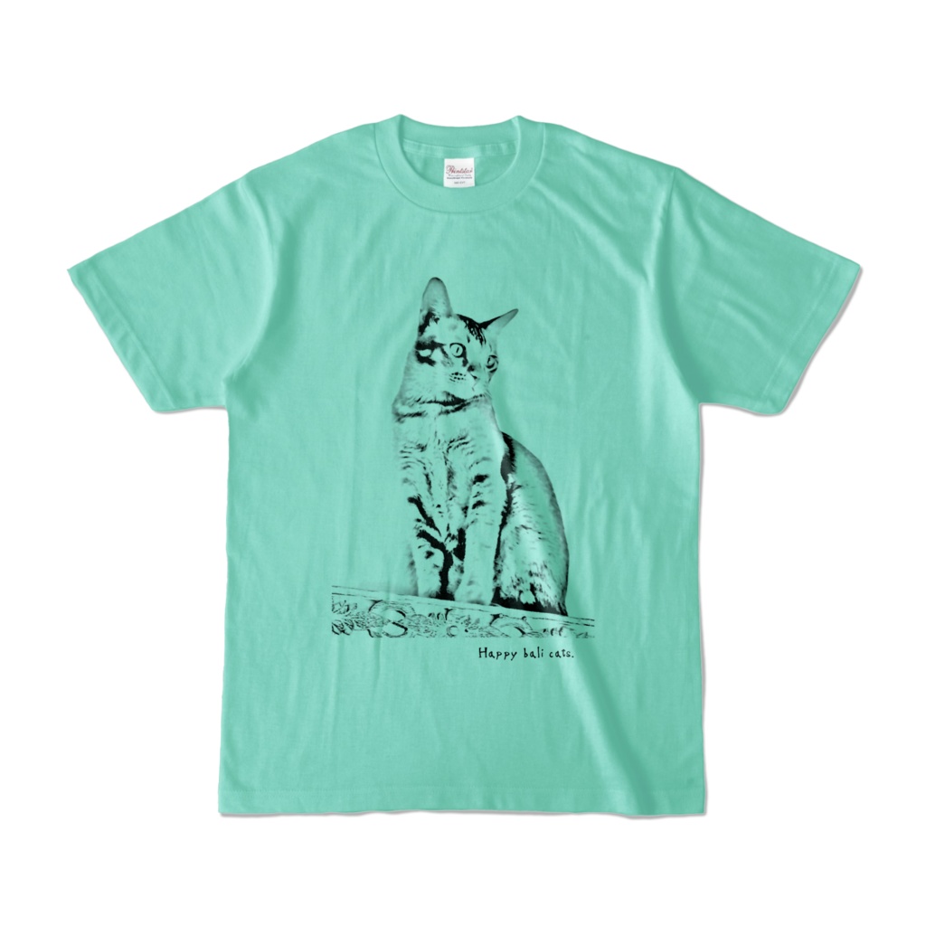 【バリ猫応援】Happy bali catsオリジナルカラーTシャツ