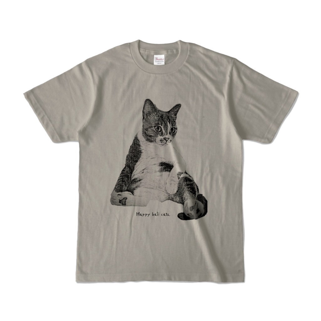 【バリ猫応援】Happy bali catsオリジナルカラーTシャツ