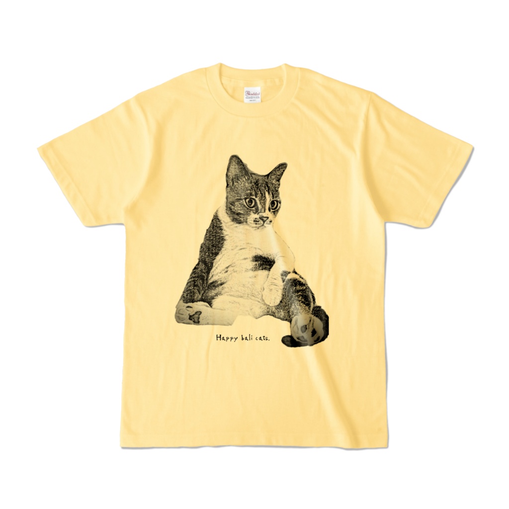 【バリ猫応援】Happy bali catsオリジナルカラーTシャツ