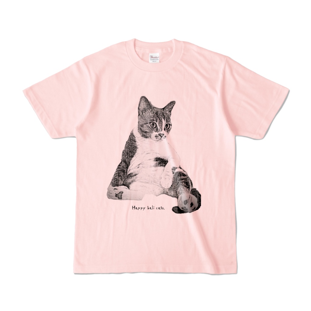 【バリ猫応援】Happy bali catsオリジナルカラーTシャツ