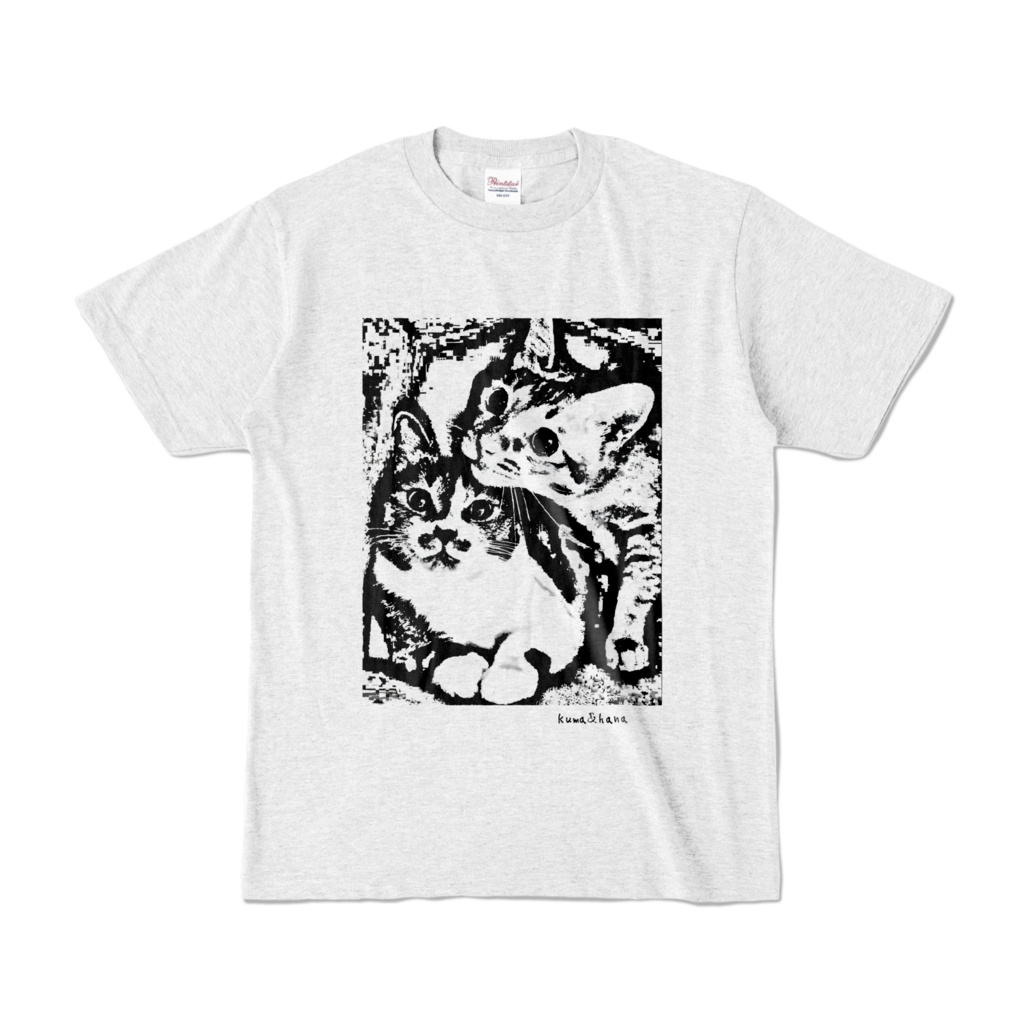 【バリ猫応援】オリジナルkuma&hanaカラーTシャツ