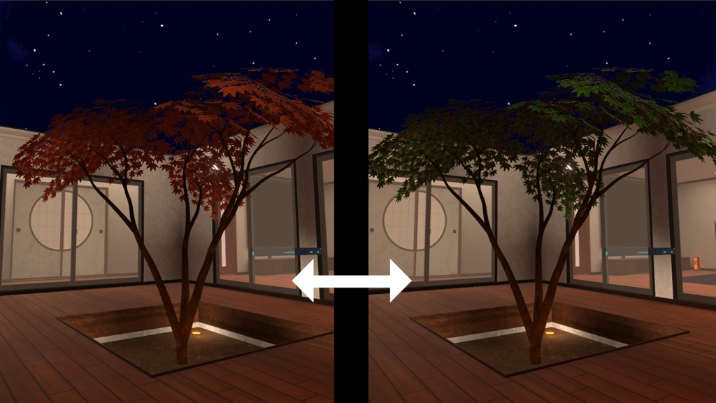 【VRChat向けWorld】和MODERN HOUSE【VCC対応】