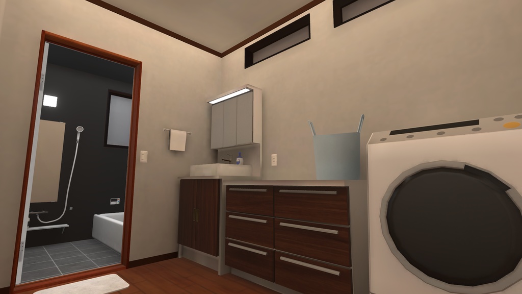 【VRChat向けWorld】和MODERN HOUSE【VCC対応】