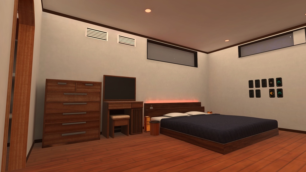 【VRChat向けWorld】和MODERN HOUSE【VCC対応】