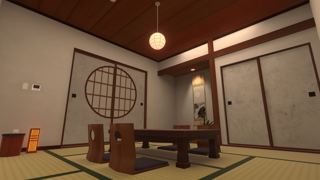 【VRChat向けWorld】和MODERN HOUSE【VCC対応】