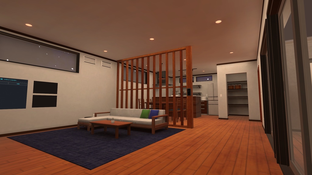 【VRChat向けWorld】和MODERN HOUSE【VCC対応】