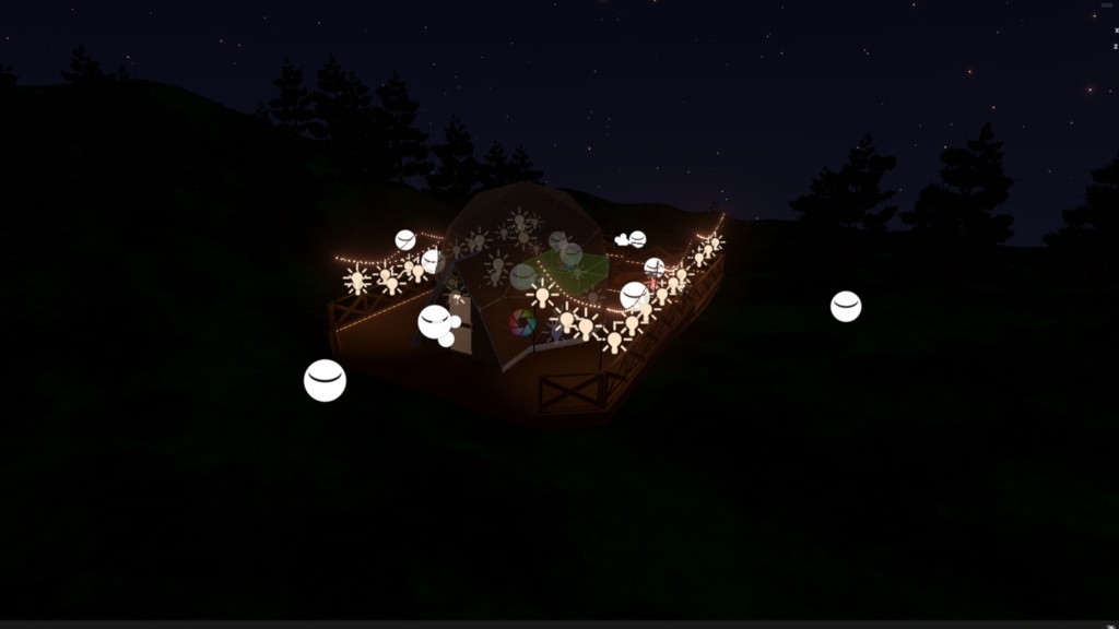 VRCワールド「瞬く星のひみつきち」