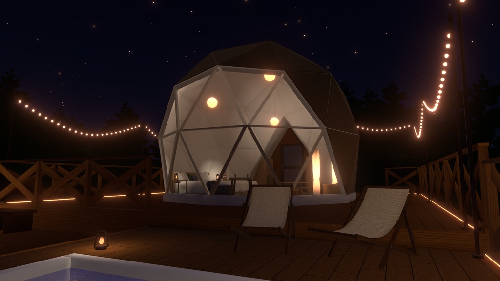 VRCワールド「瞬く星のひみつきち」