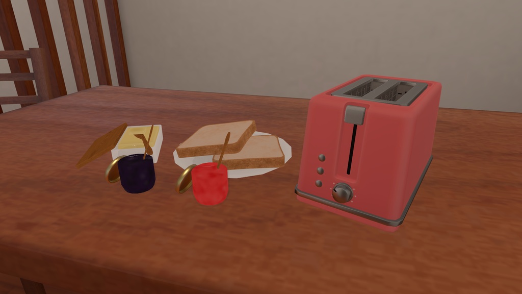 VRChat Udon用ギミック「ポップアップトースターセット」