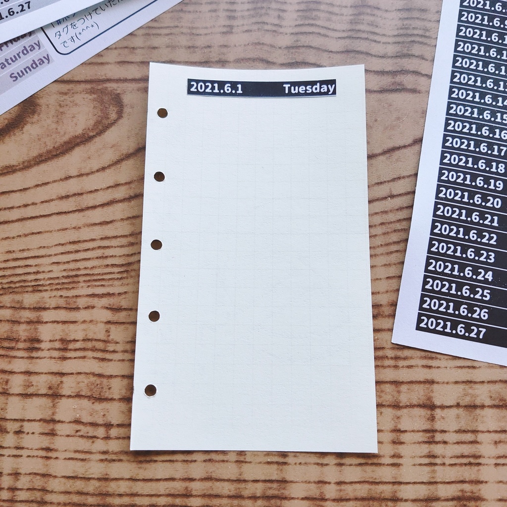 microな日付シート